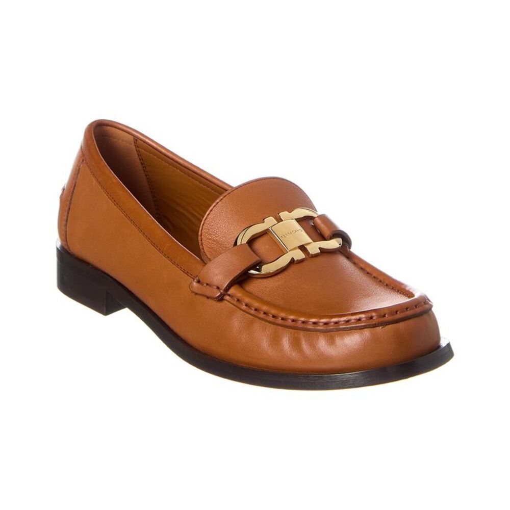 Ferragamo Gancini Leather Loafer